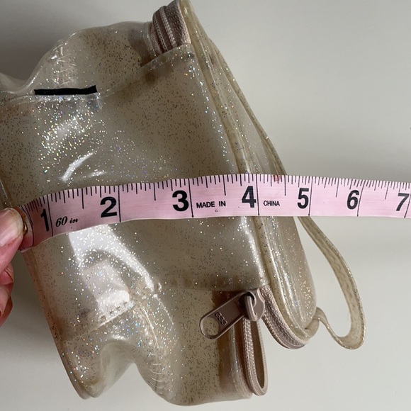 Vintage 80s Clear Glitter PVC Makeup Case - Picture 14 of 14